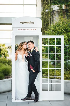 Memoring Pro telefon antic cu cameră și sursă lumină pentru guestbook video