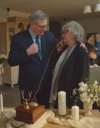 Grandparents leave a message on the phone