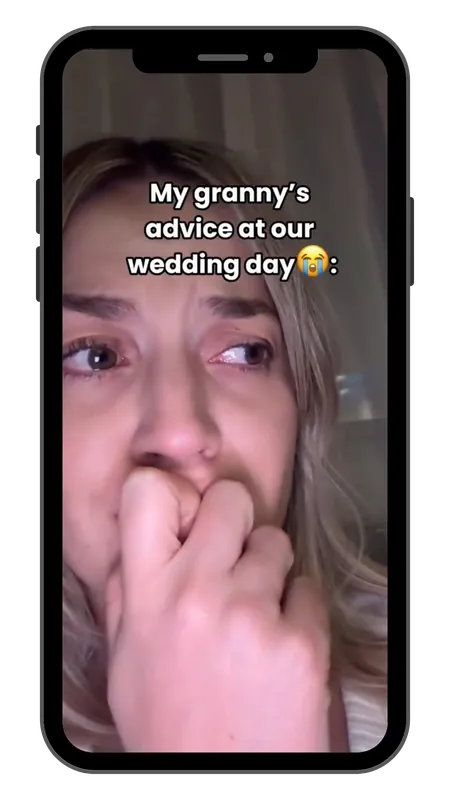 Bride-to-be sharing the Memoring video guestbook as a must-have 2026/27 wedding idea Bride-to-be sharing the Memoring video guestbook as a must-have 2026/27 wedding idea