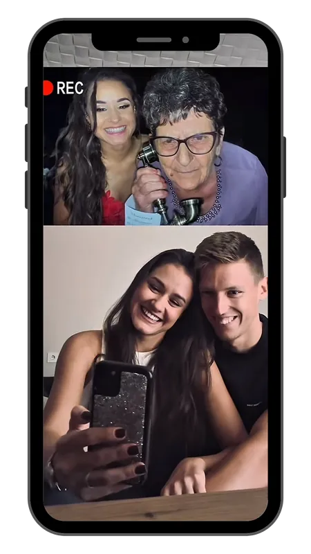 Memoring TikTok videó: nagymama meghitt pillanata a video vendégkönyv kamerája előtt Memoring TikTok videó: nagymama meghitt pillanata a video vendégkönyv kamerája előtt
