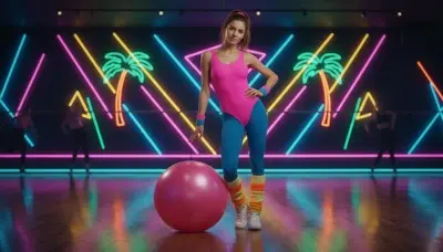 1980s Aerobic Memoring AI Photobooth