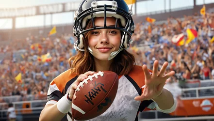 American Football Player Memoring AI Photobooth