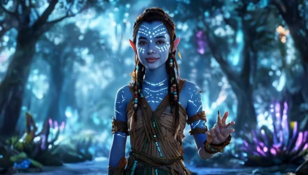 Blue Creature Memoring AI Photobooth