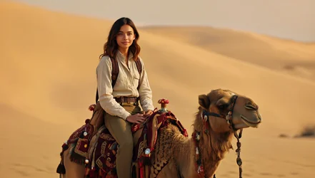 Camel Riding Memoring AI Photobooth