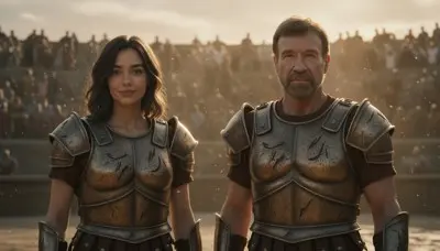 Chuck Norris Gladiator Memoring AI Photobooth