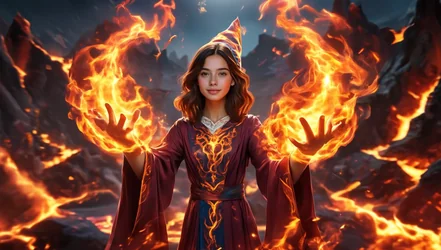 Fire Wizard Memoring AI Photobooth