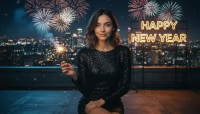 Neon Countdown Memoring AI Photobooth