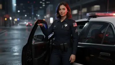 Police Officer Memoring AI Photobooth