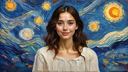 Van Gogh Night Sky Memoring AI Photobooth