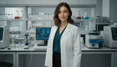 White Lab Scientist Memoring AI Photobooth